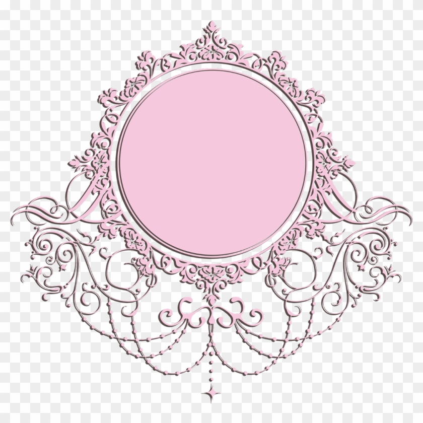 #decoration #tag #label #frame #pink #vintage - Logo Frame Pink Clipart