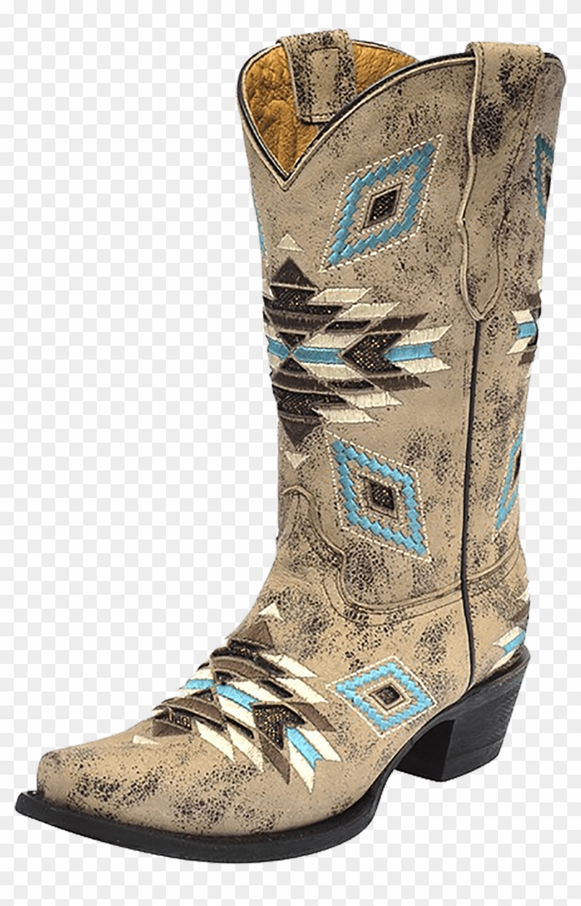 Kid's Corral Aztec Pattern Boot Clipart #1899890