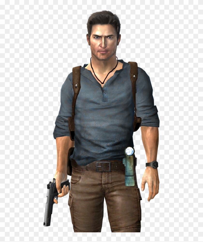 Nathan Drake Uncharted 4 Png - Airsoft Gun Clipart #190038