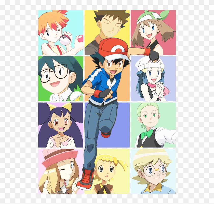 Ash Ketchum And All Of His Friends ^ - Ash All Traveling Companions Clipart