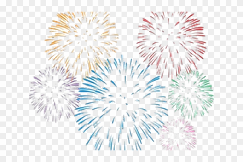 Drawn Fireworks Transparent Background - Fireworks Png Clipart #190227