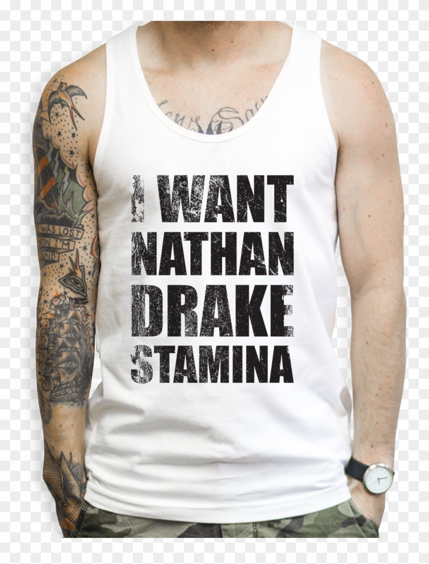 I Want Nathan Drakes Stamina Tank Tops - Go To The Gym Everyday Pokemon Clipart #190359
