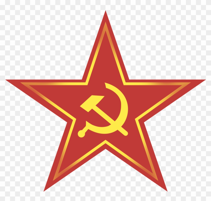 Red Star Png - Hammer And Sickle Star Clipart #190459
