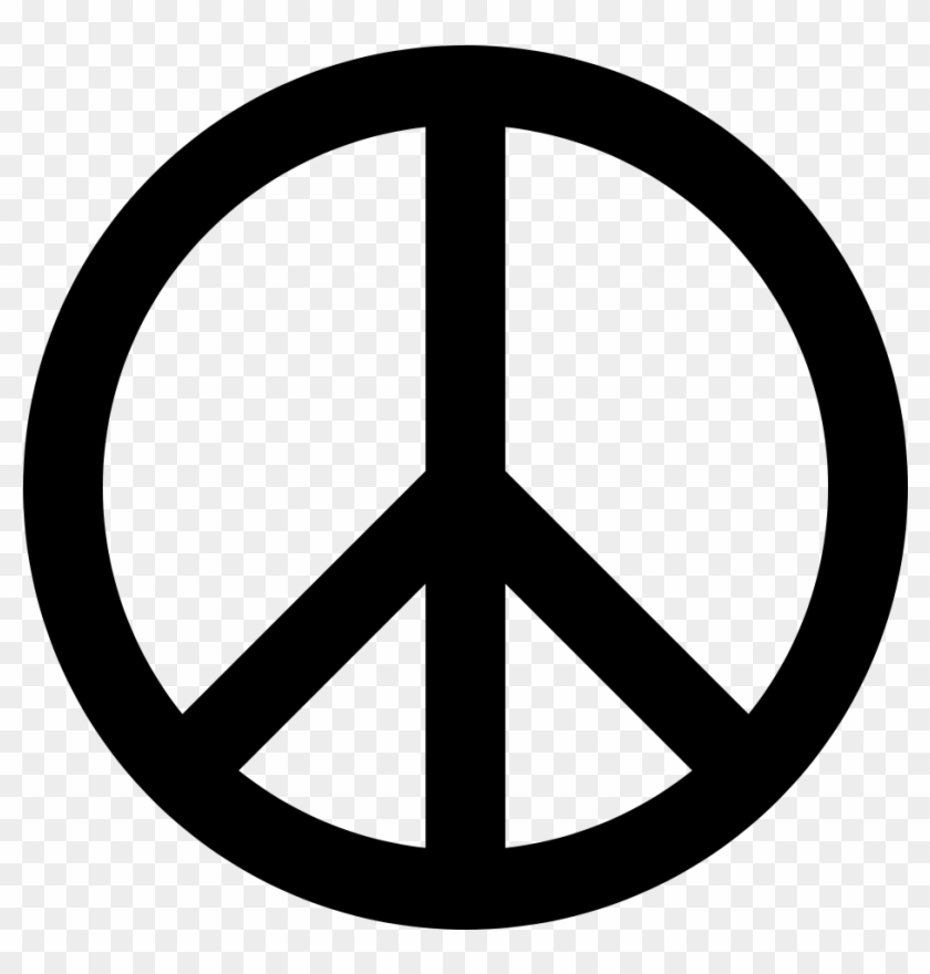 Download Peace Symbol Black Transparent Png - Peace Sign Png Clipart
