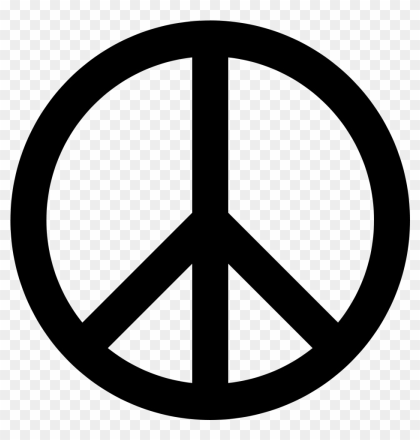 Download Peace Symbol Black Transparent Png - Peace Sign Png Clipart #190584