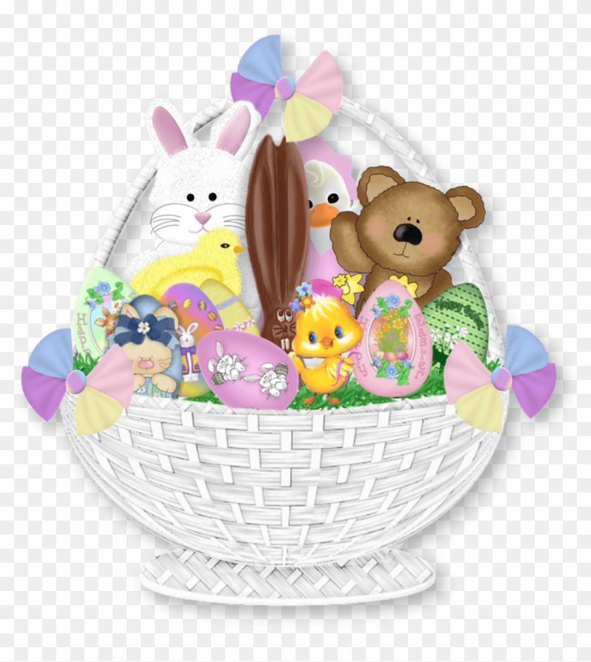 Easter Gift Basket Png Clipart Picture - Easter Gift Basket Clipart Transparent Png
