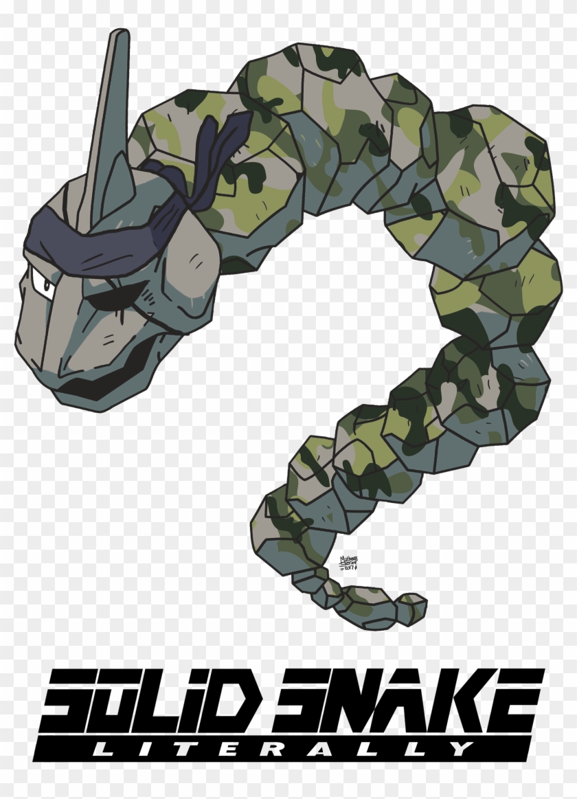 15% Off, Get Yours Before They Run Out Solid Snake - Onix Pokemon Clipart