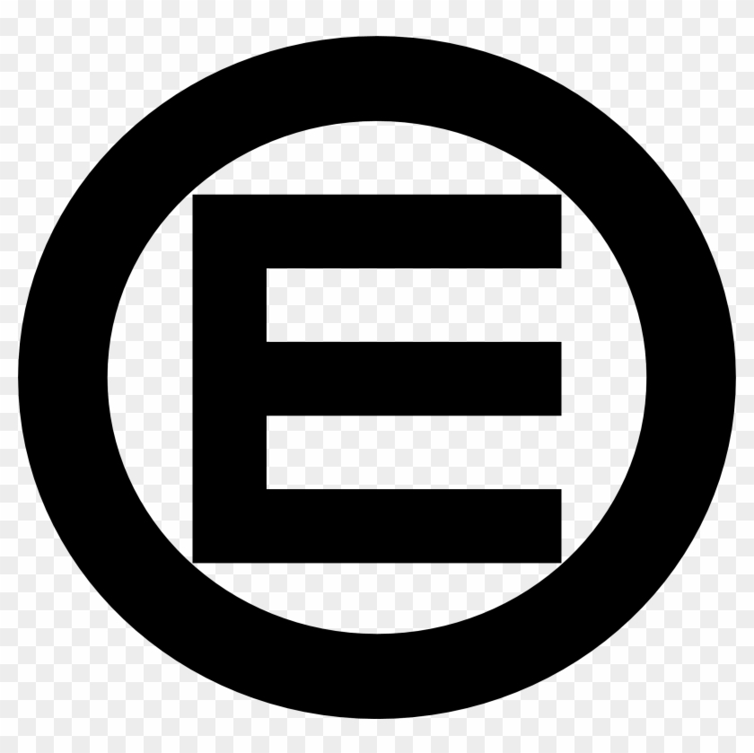 Egalitarian And Equality Logo - E With A Circle Clipart