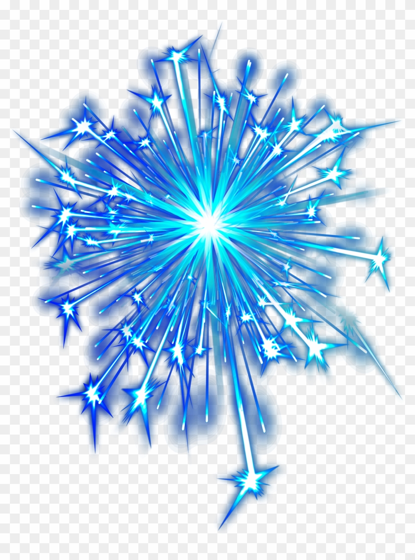 Fireworks Png Image With Transparent Background - Blue Fireworks Transparent Background Clipart