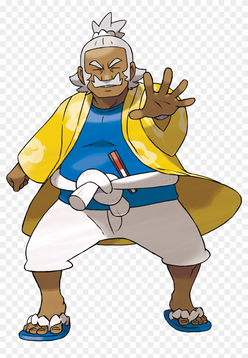 Hala - Kahuna Pokemon Sun And Moon Clipart