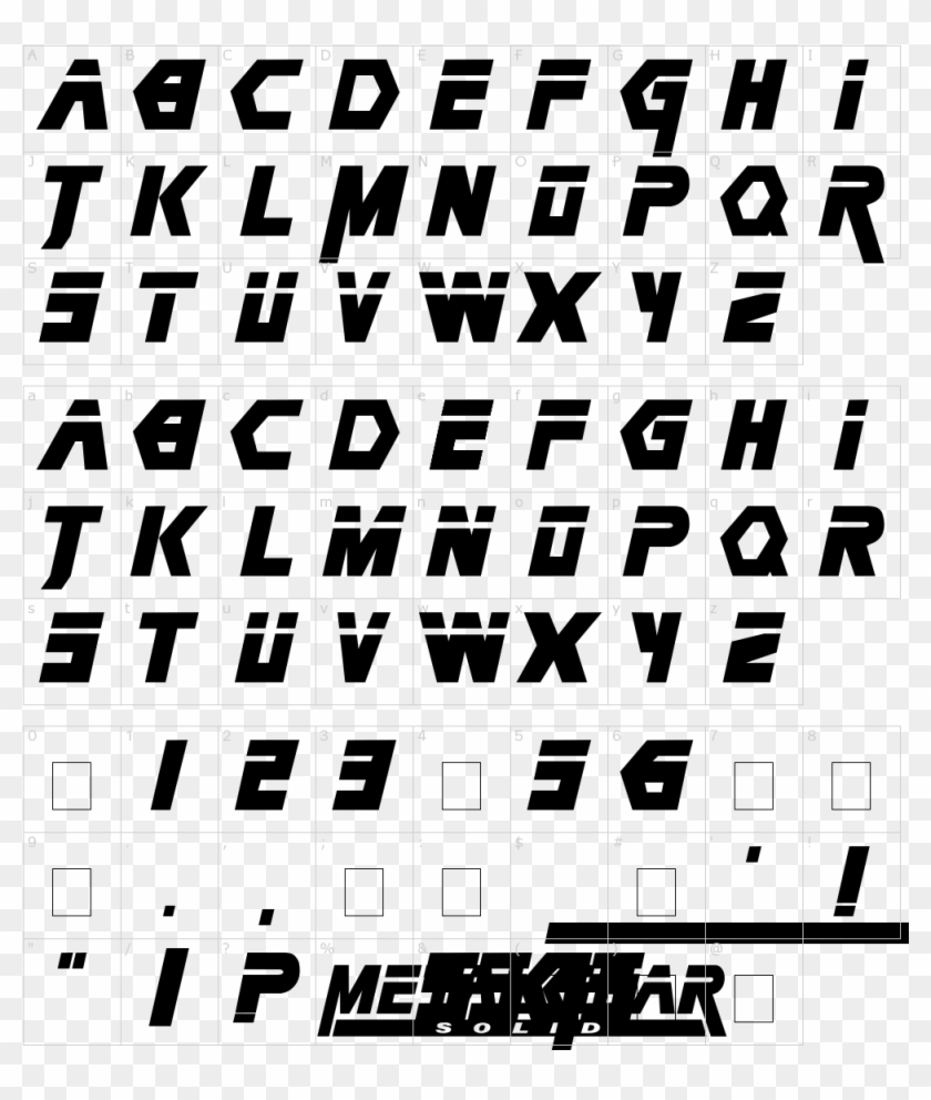 Metal Gear Solid Font - Metal Gear Solid Clipart #191063