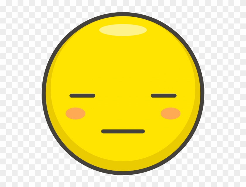 Expressionless Face Emoji - Emoji Clipart