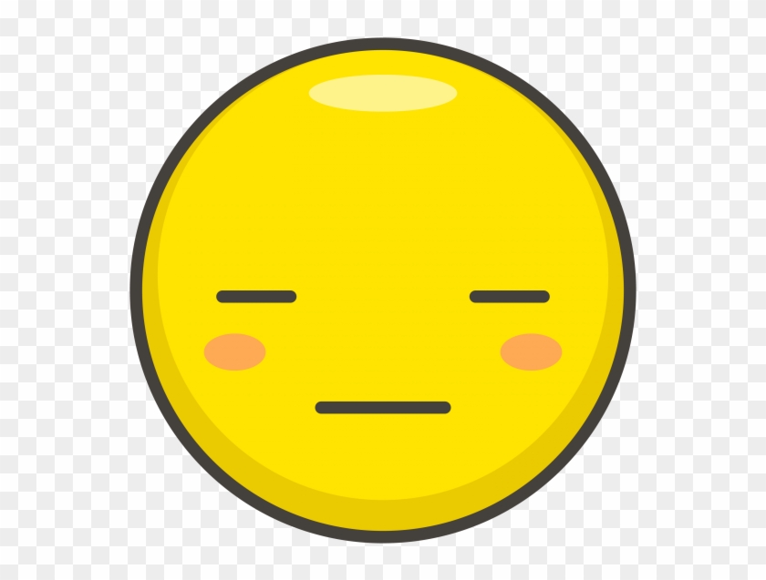 Expressionless Face Emoji - Emoji Clipart