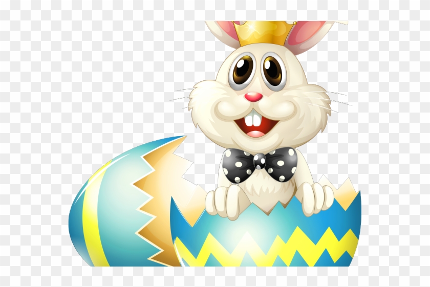 Easter Basket Bunny Png Transparent Images - Happy Easter Bunny Transparent Background Clipart