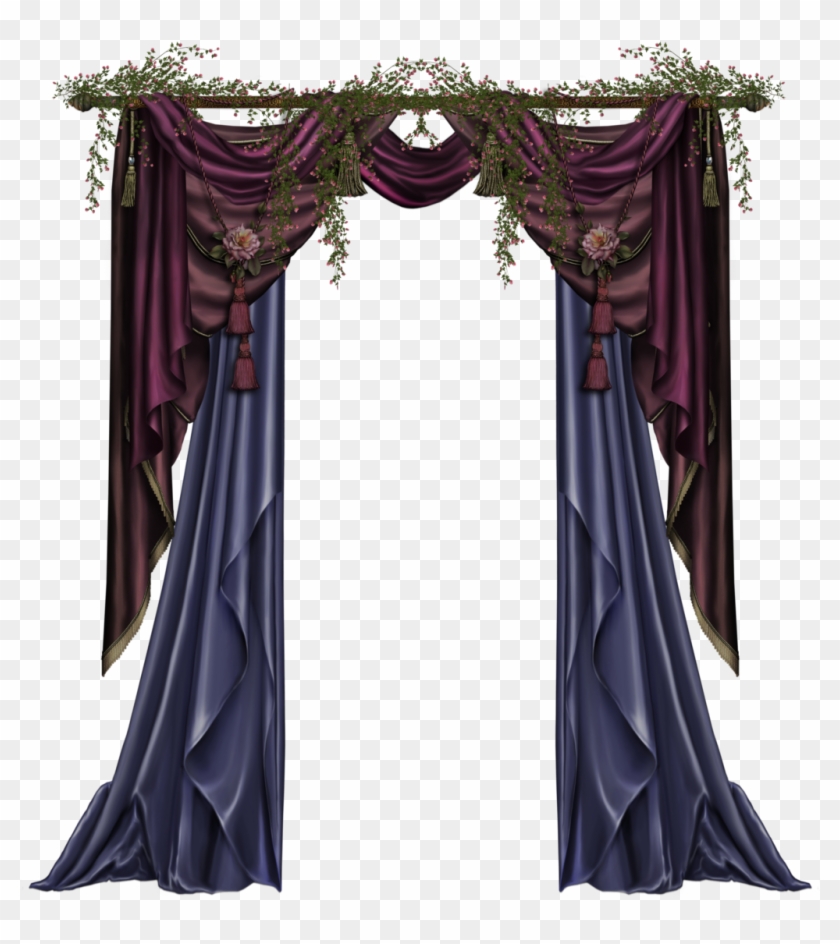Free Png Curtains Pic Images Transpa Gothic Curtain Clipart 191428 Pikpng Gothic Curtain Png Transpa Clipart, Black And Purple Gothic Curtains