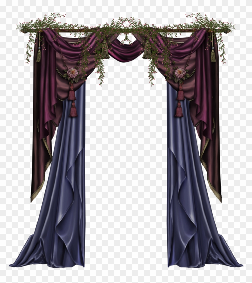 Free Png Curtains Png Pic Png Images Transparent - Gothic Curtain Png Transparent Clipart #191428