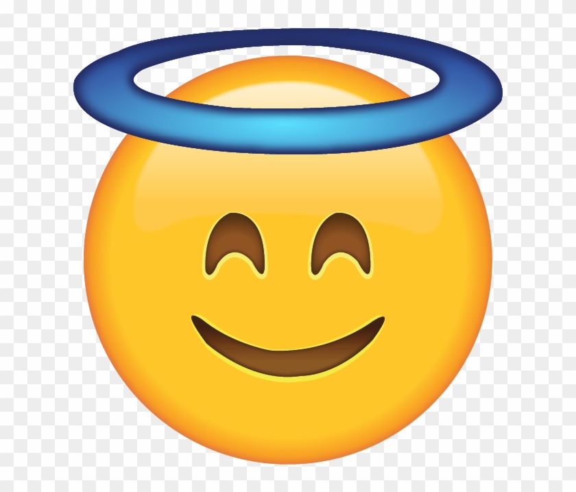 640 X 640 6 - Smiling Face With Halo Emoji Clipart #191446