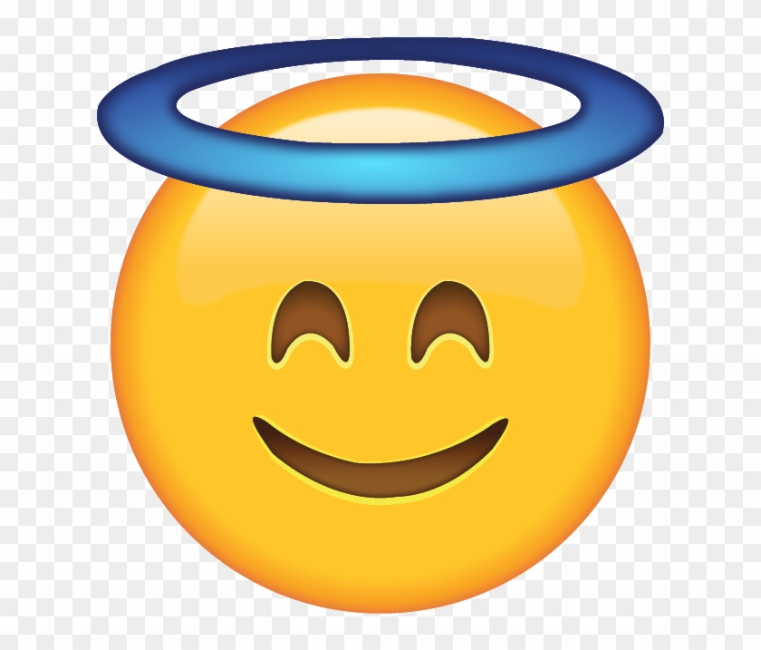 640 X 640 6 - Smiling Face With Halo Emoji Clipart