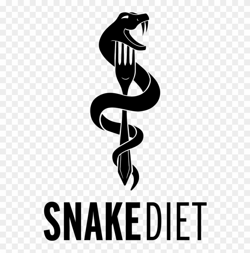 Black Snake Png , Png Download - Snake Diet Logo Clipart