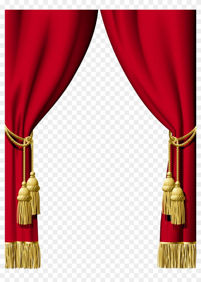 Curtains Png - Red Curtain Clipart #191525