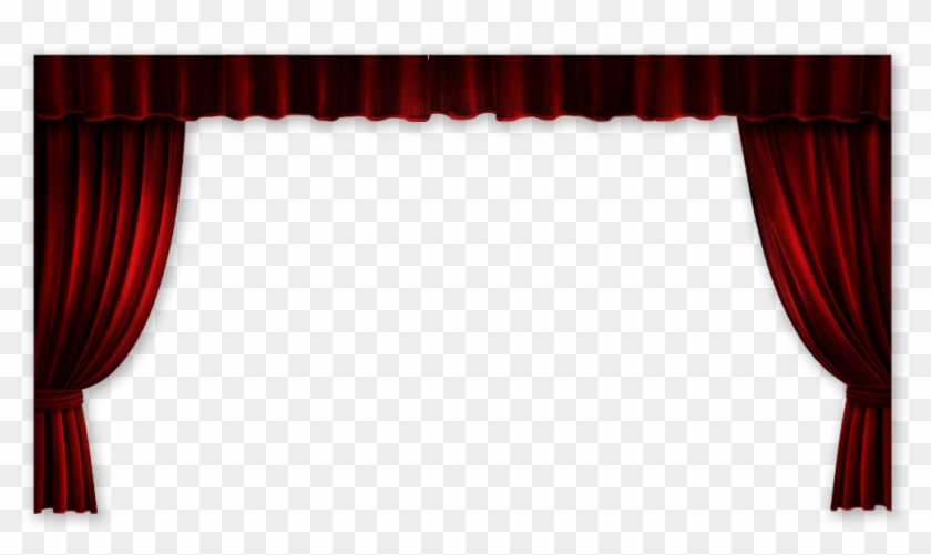 Drapes Png Hd - Movie Theater Curtains Png Clipart