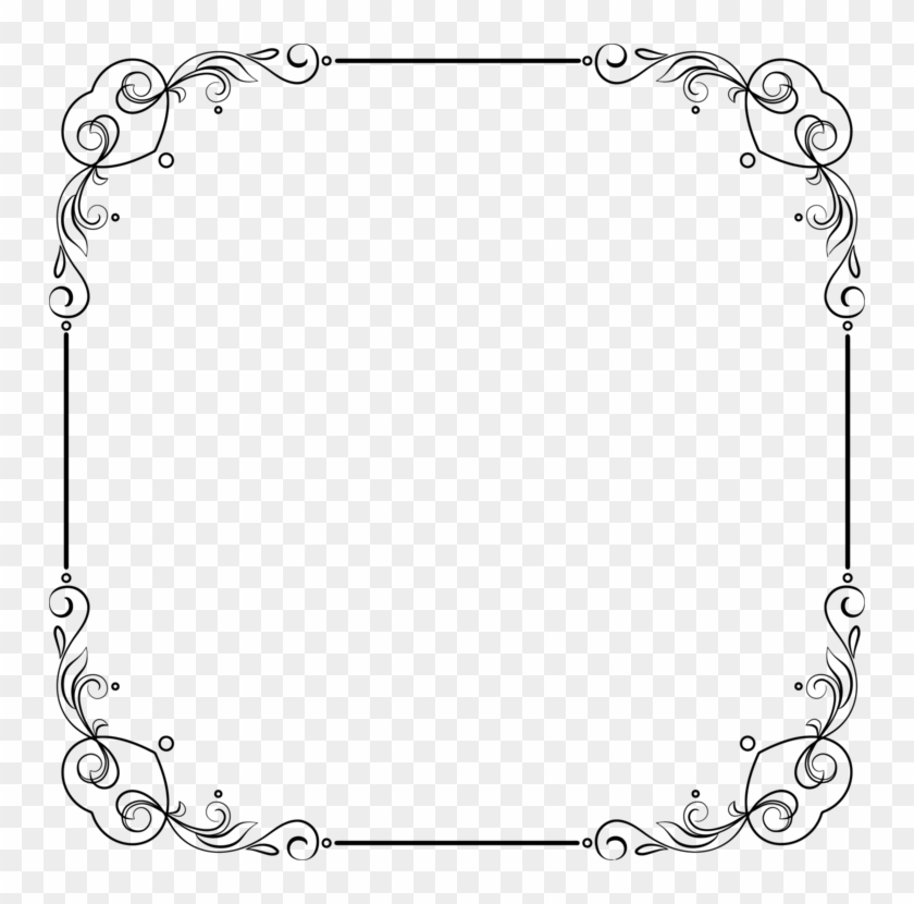 Picture Frames Borders And Frames Computer Icons Ornament - Transparent Black And White Borders Clipart