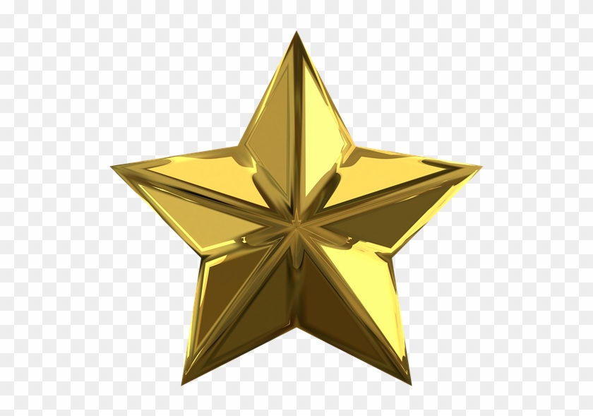 960 X 540 8 - Transparent Background Gold Star Png Clipart