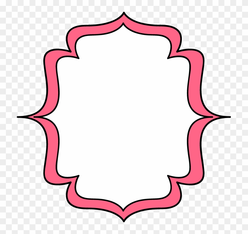 Elegant Borders Free Cliparts - Pink Bracket Frame Clipart - Png Download