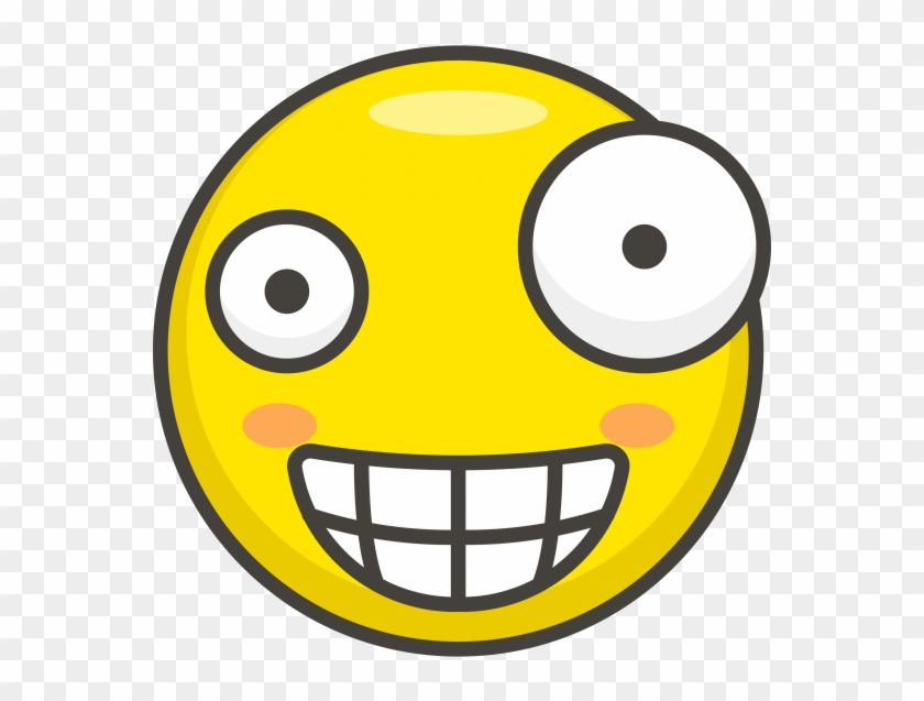 Crazy Face Emoji - Amazed Icon Clipart
