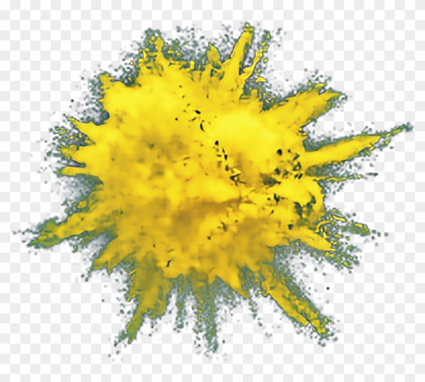 Yellow Powder Explosion Transparent Clipart #192202