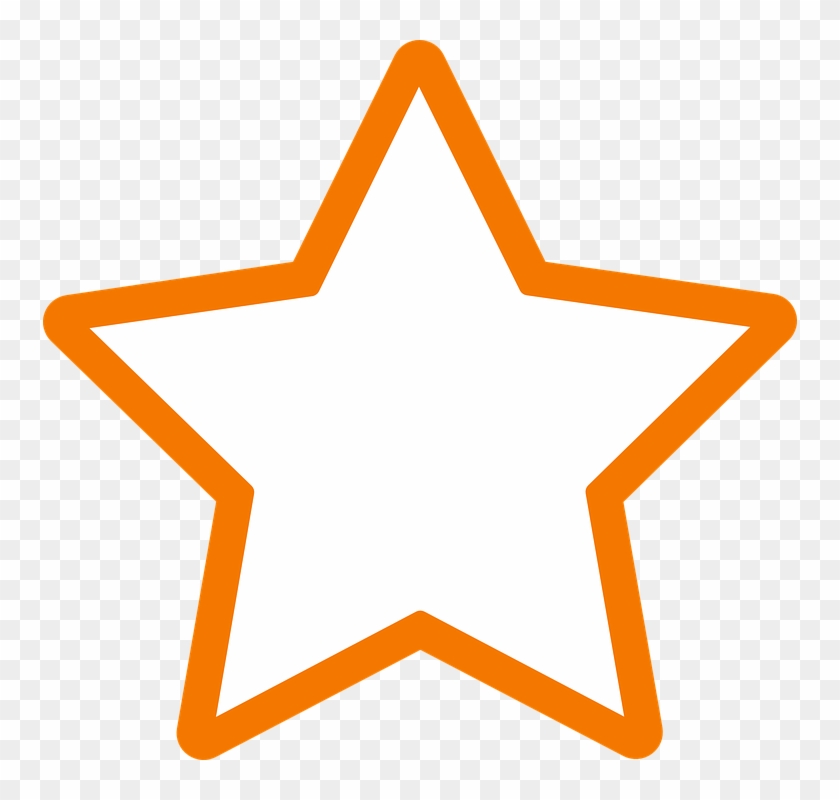 Small - Empty Star Png Clipart #192228