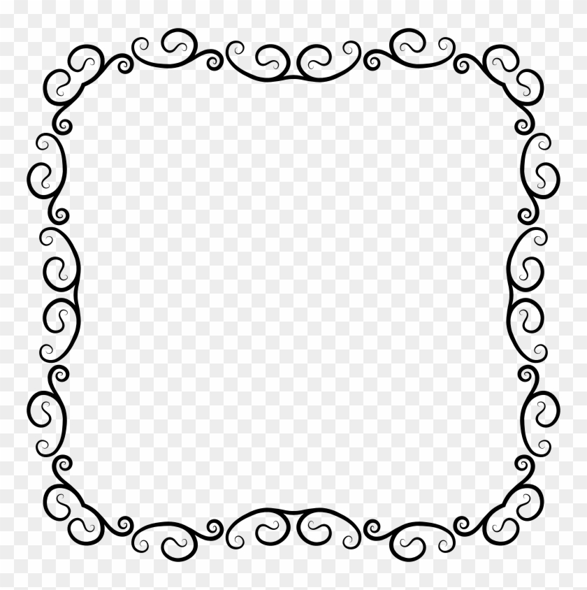 Elegant Christmas Borders - Decorative Vintage Frame Png Clipart