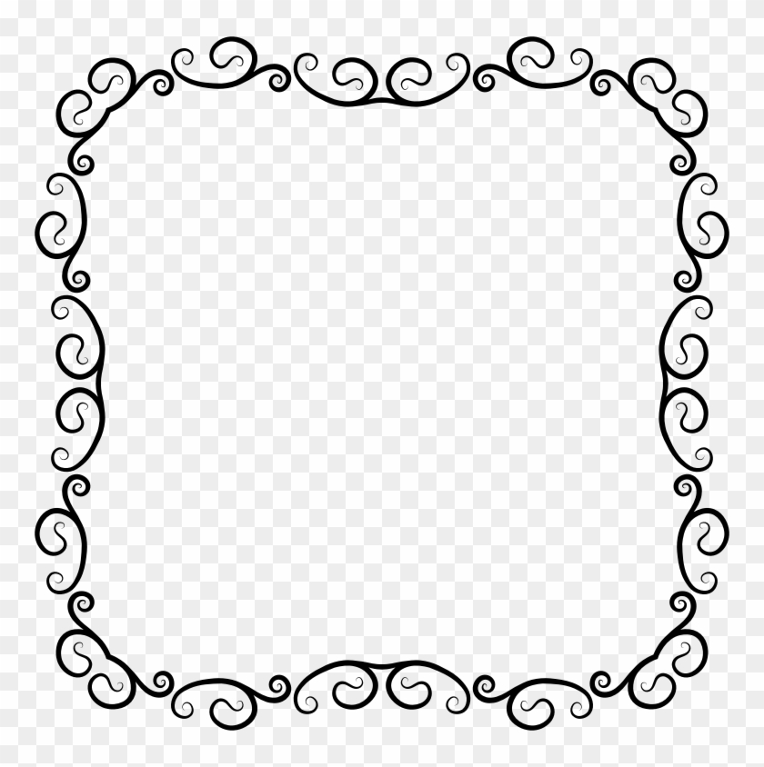 Elegant Christmas Borders - Decorative Vintage Frame Png Clipart #192250