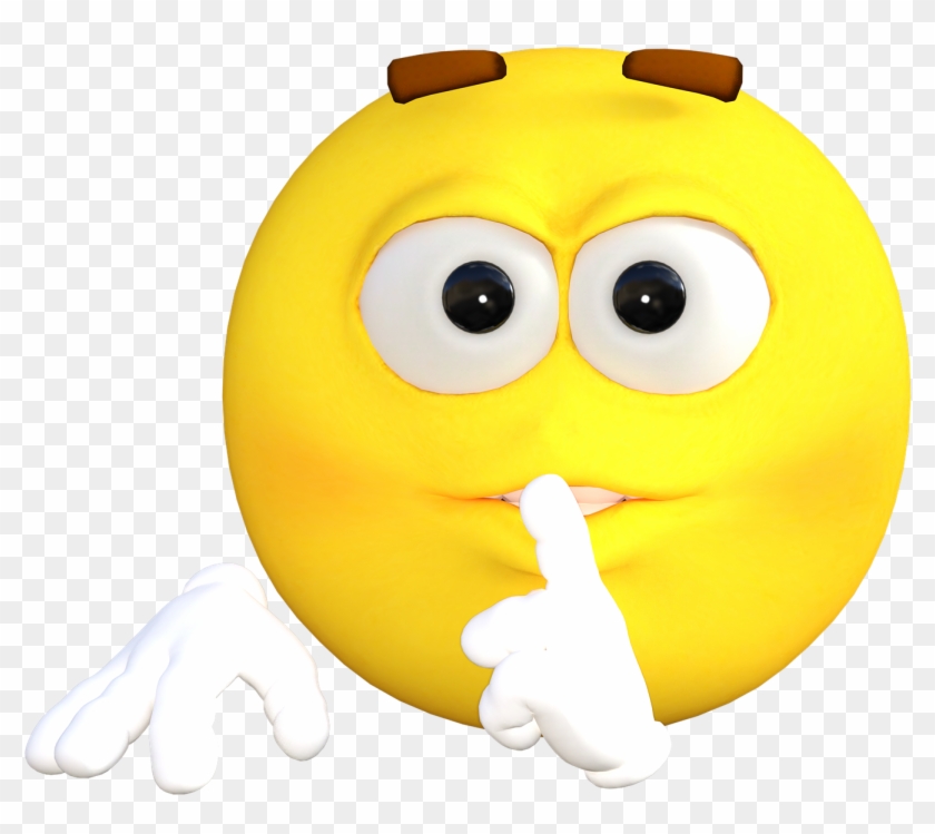 Emoticon, Emoji, Emotions, Face, Cartoon - Gambar Emoji Menyuruh Diam Clipart