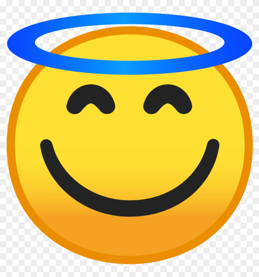 1024 X 1024 8 - Smiley Face With Halo Clipart #192377