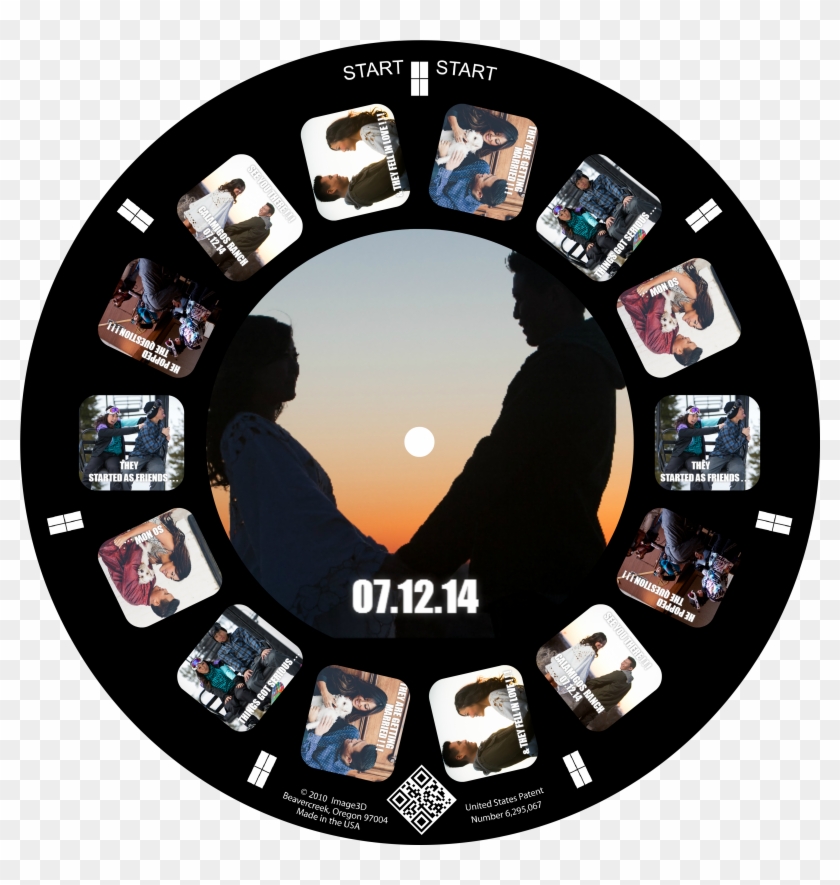 Megan And Stanley, Wedding, Invitation, Viewfinder, - Reel Viewer Clipart