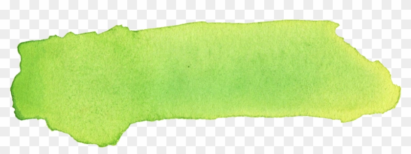 Green Brush Stroke Banner Png Transparent - Green Watercolor Brushes Stroke Clipart #192765