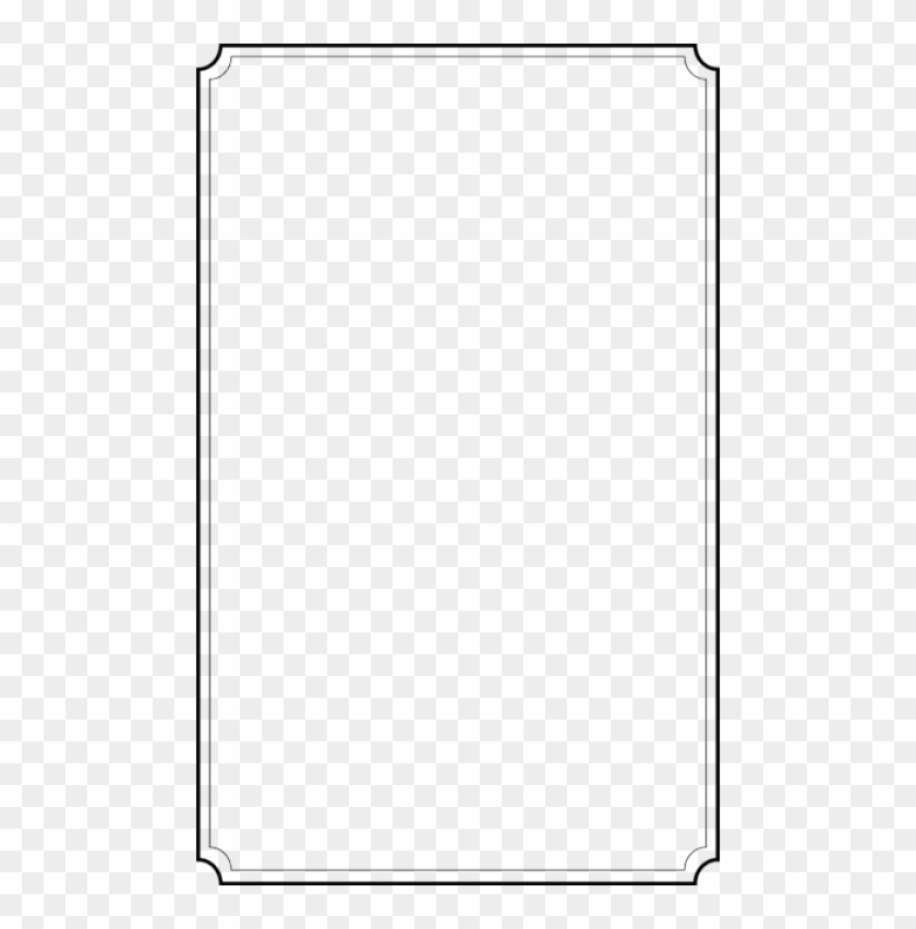 Free Png White Border Frame Image Png Images Transparent - Simple Border Portrait Clipart #192792