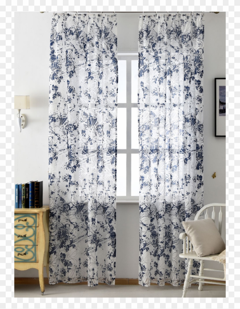 Modern Floral Sheer Curtains Modern Sheer Curtains - Curtain Clipart #192825