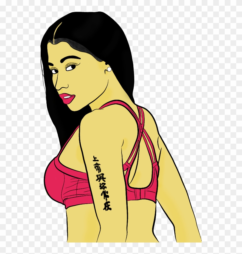 Nicki Minaj Cartoon Drawing Clipart