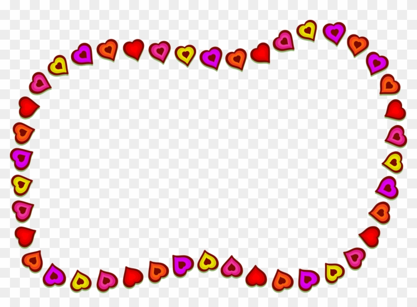 Hearts Shapes Border - Our Mother Of Perpetual Rosary Clipart