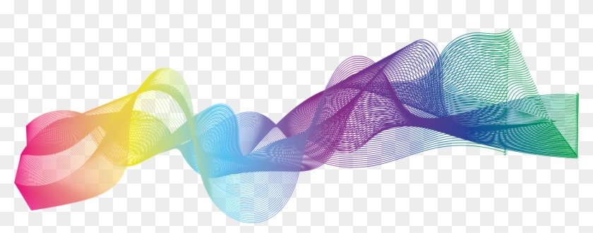 Multi Coloured Sound Waves - Colorful Sound Waves Png Clipart