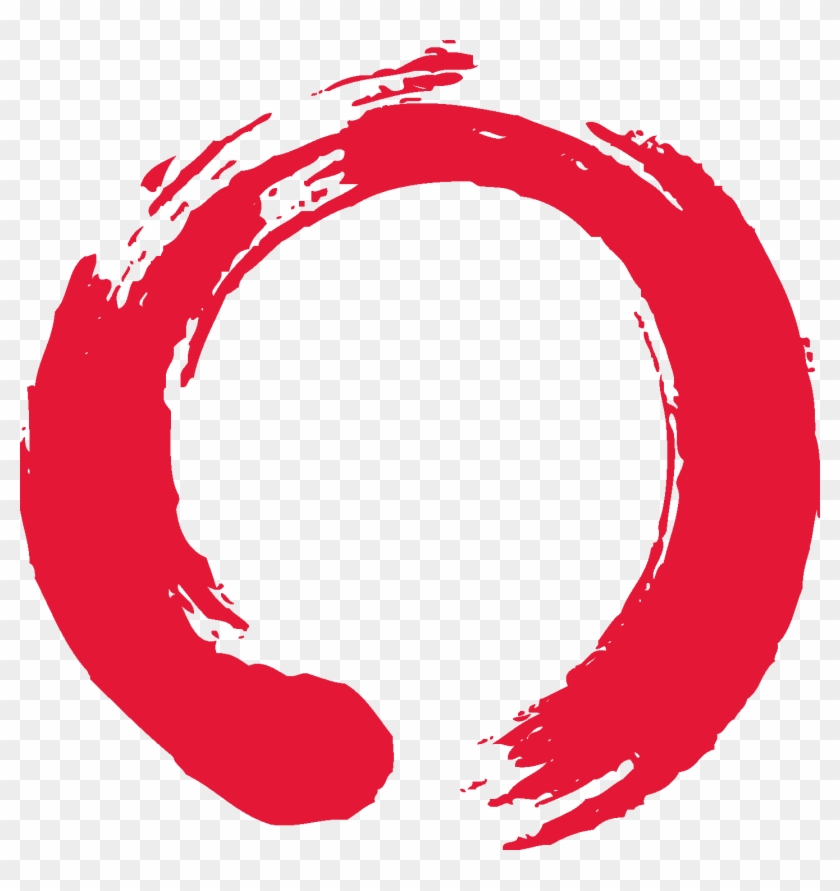 I Stood In The Circle Holding Hands Even Though Everything - Red Brush Stroke Circle Png Clipart