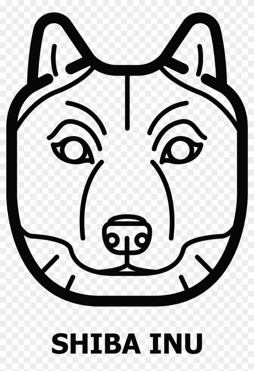 Shiba Inu Head - 壁 付 扇風機 おしゃれ Clipart