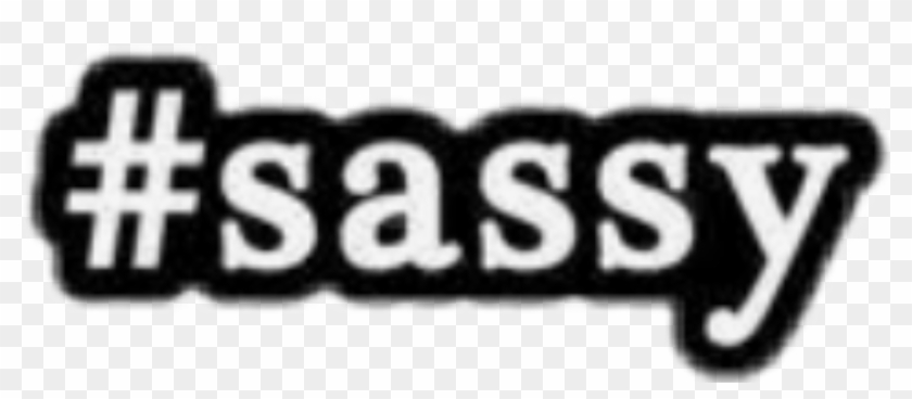 Sassy Cute Girl Hashtag Aesthetic Black White Font - Graphics Clipart