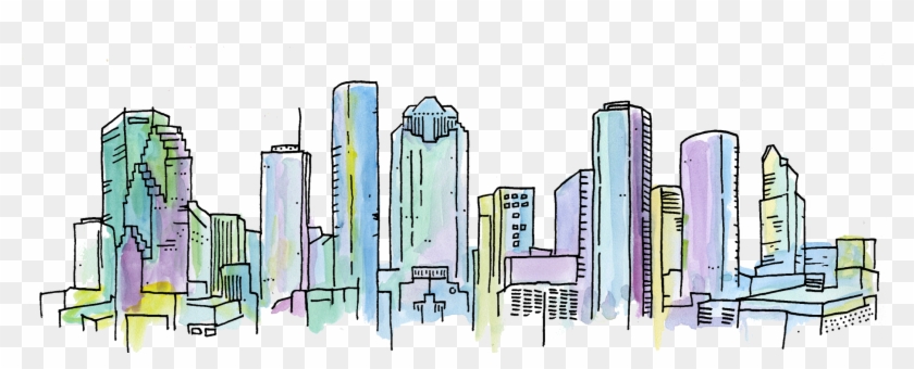 Houston-skyline - Skyscraper Clipart #194707