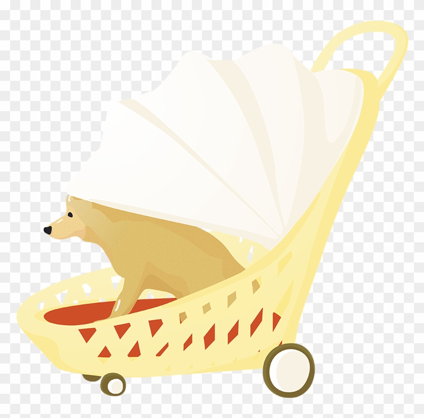 Flat Vector Shiba Inu Illustration - Cradle Clipart #194880
