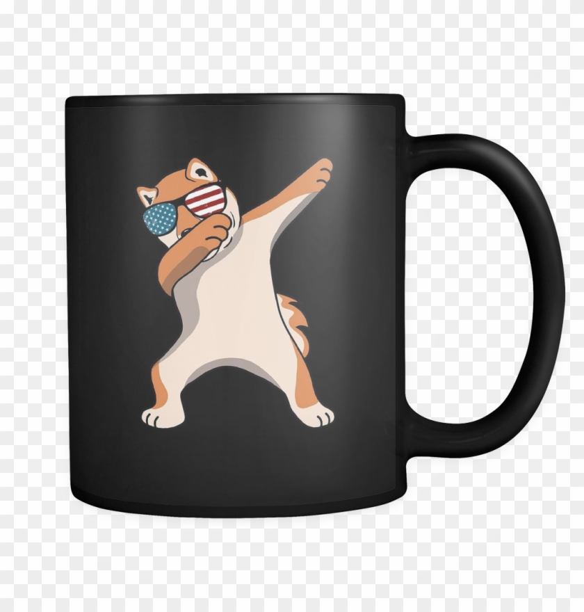 Dabbing Shiba Inu Dog America Flag - Birthday 40 Th Png Clipart #194915