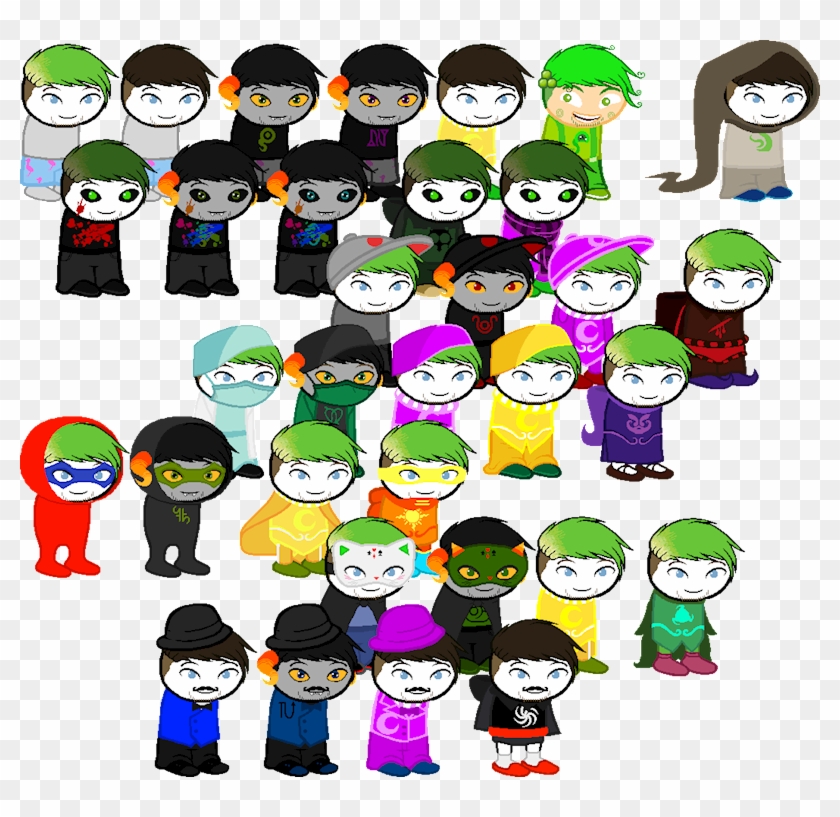 Jacksepticeye & Egos Homestuck Sprites - Cartoon Clipart