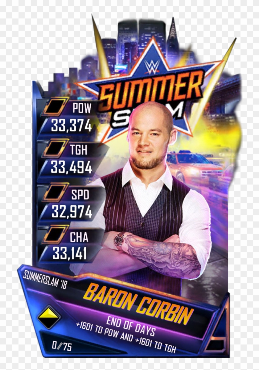 Baroncorbin S4 21 Summerslam18 - Wwe Supercard Summerslam 18 Clipart
